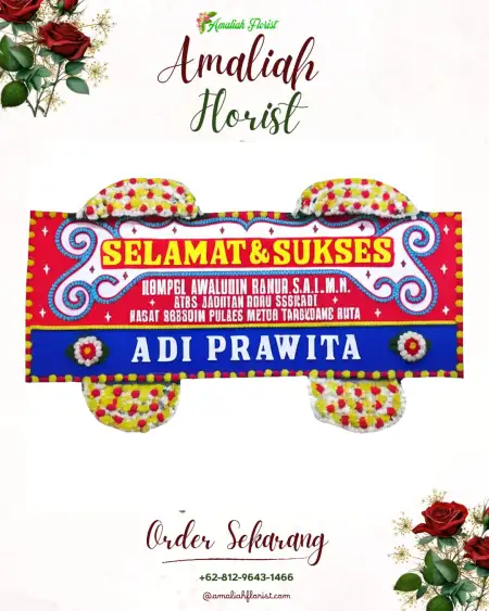 Papan Bunga Ucapan Selamat Gelumbang